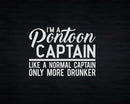 Pontoon Captain Like A Regular Funny Svg Png Cricut Files