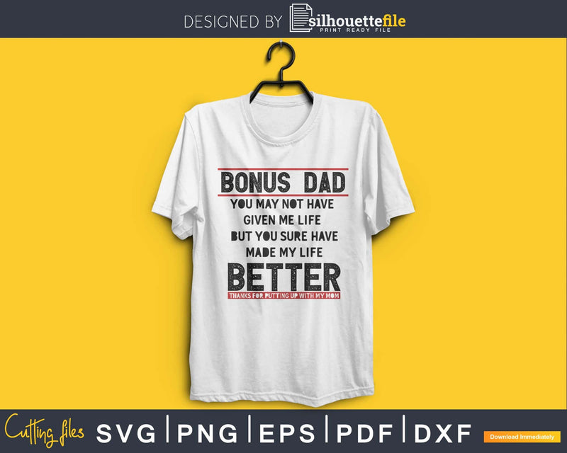 Bonus dad father’s svg cricut digital files