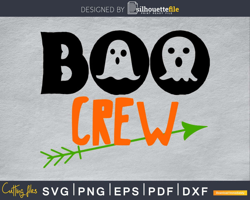Boo Crew Halloween cricut svg craft cut files