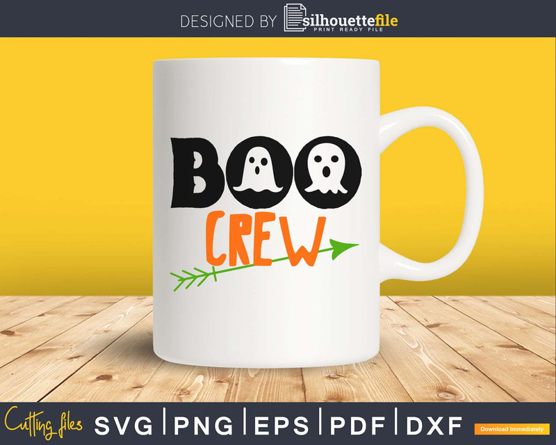 Boo Crew Halloween cricut svg craft cut files