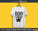 Boo Crew Halloween silhouette svg craft cut files