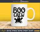 Boo Crew Halloween silhouette svg craft cut files