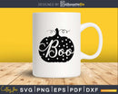 Boo Pumpkin Halloween silhouette svg craft cut files