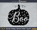 Boo Pumpkin Halloween silhouette svg craft cut files
