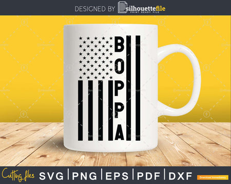 Boppa USA Flag 4th Of July Svg Png T-shirt Design