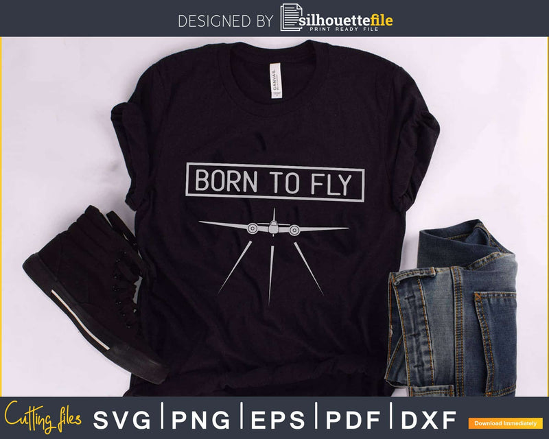 Born To Fly svg design printable cut file