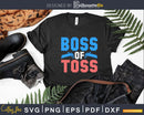Boss of Toss Funny Cornhole Svg Dxf Cricut Files