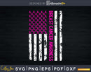 Breast Cancer Awareness Shirt Women USA Flag Svg Designs