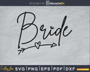Bride wedding svg png cut silhouette digital file