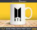 BTS Logo SVG png Silhouette DXF Cricut Compatible Digital