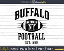 Buffalo Football New York NY Sports svg png cricut digital
