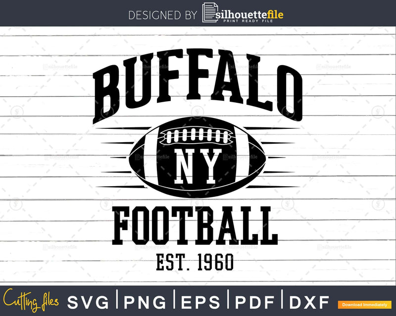 Buffalo Football New York NY Sports svg png cricut digital