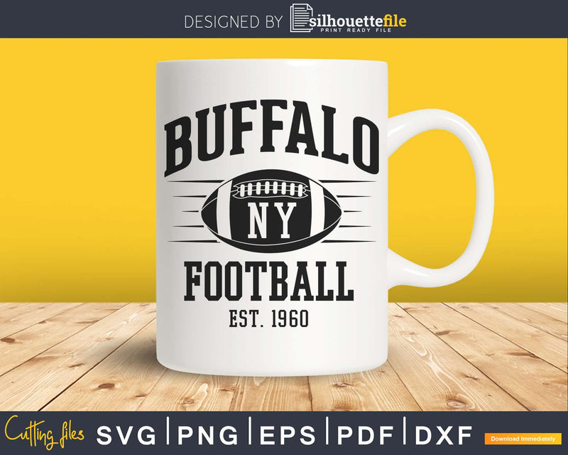 Buffalo Football New York NY Sports svg png cricut digital