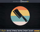 Butcher Vintage Retro Meat Cleaver Svg Dxf Cut Files