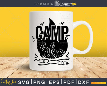 Camp libe svg cricut craft cut printable files