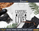 Camping Saves Lives Family Camp Summer Religious T Shirt