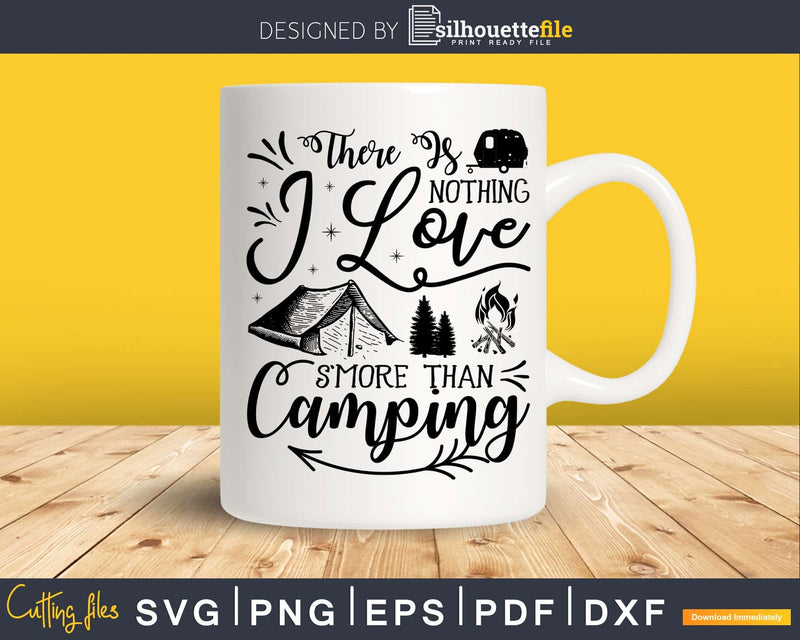 Camping S’Mores Marshmallows Funny Outdoors Design svg