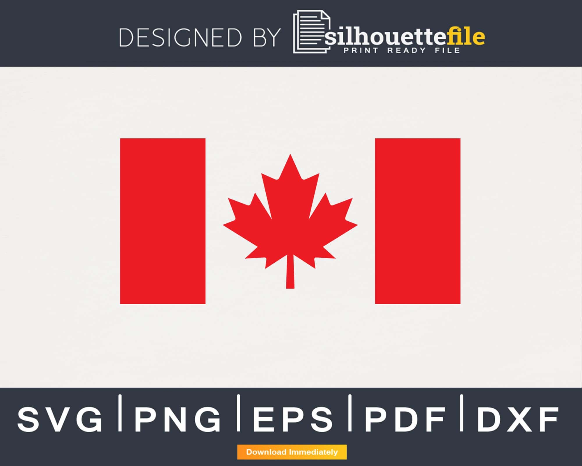 Canadian Flag svg cricut cut files | Silhouettefile