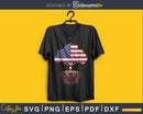 Canadian Roots American Grown Tree Flag USA Canada svg