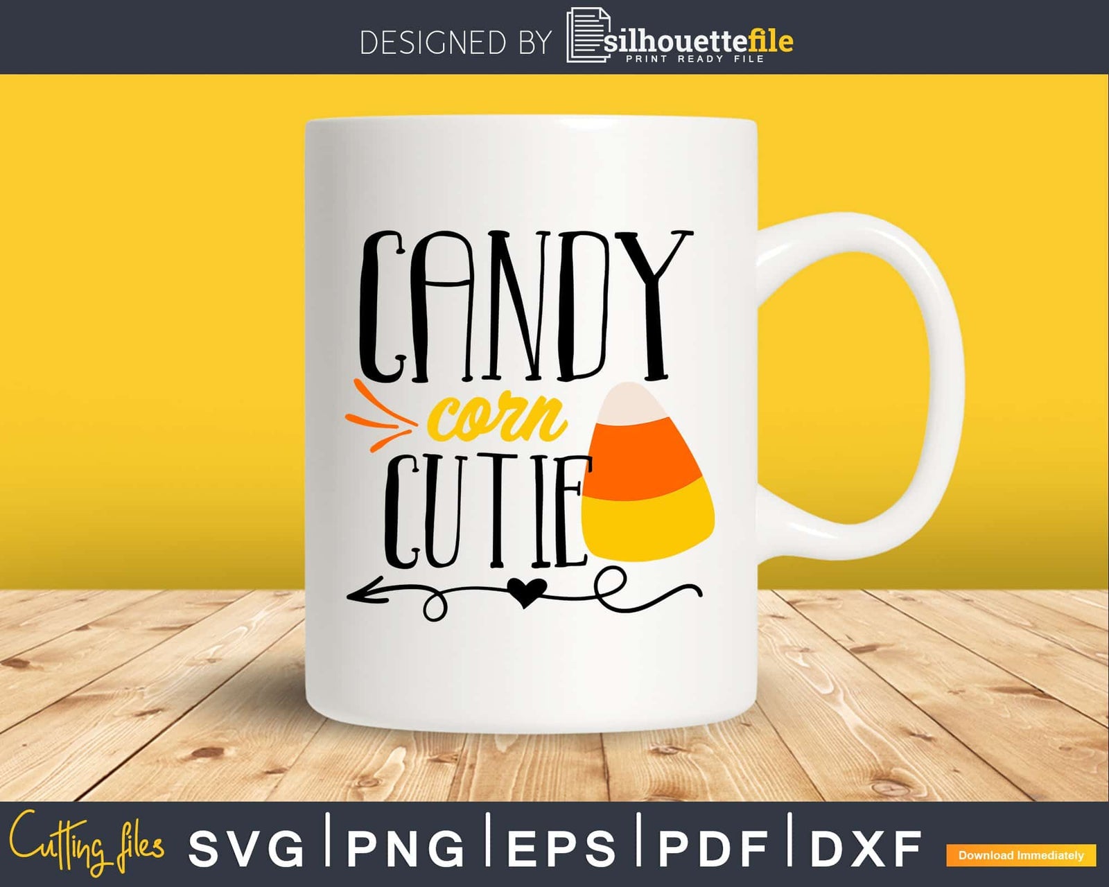 Candy Corn cutie cricut svg craft cutting files | Silhouettefile