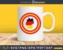 Captain Germany map flag Cool Superhero svg cricut digital