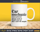Car mechanic always ready to repair your car svg cut-file