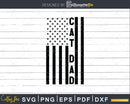 Cat Dad USA Flag 4th Of July Svg Png T-shirt Design