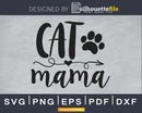 Cat mama svg cricut digital cutting files