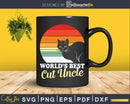 Cat Uncle Vintage Eighties Style Funny Retro Svg Cricut