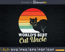 Cat Uncle Vintage Eighties Style Funny Retro Svg Cricut