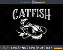 Catfish svg design printable cut files for cricut