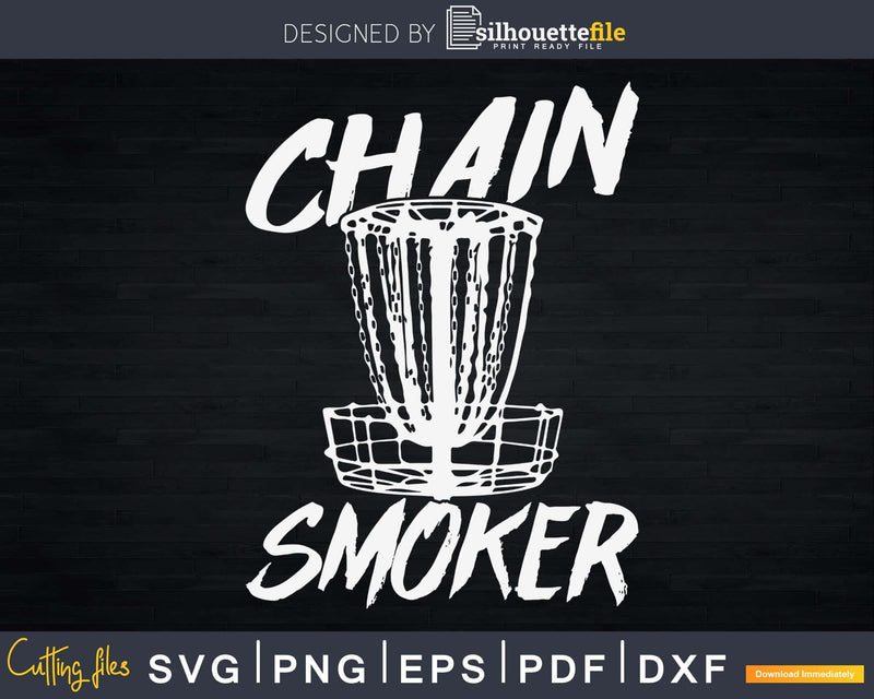Chain Smoker Funny Player Svg Png Dxf Cut Files