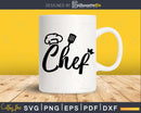Chef hat spatula svg cricut digital printable cut files
