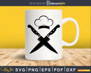 Chef Logo svg digital printable cutting Files