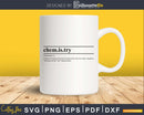 chemistry definition svg printable file