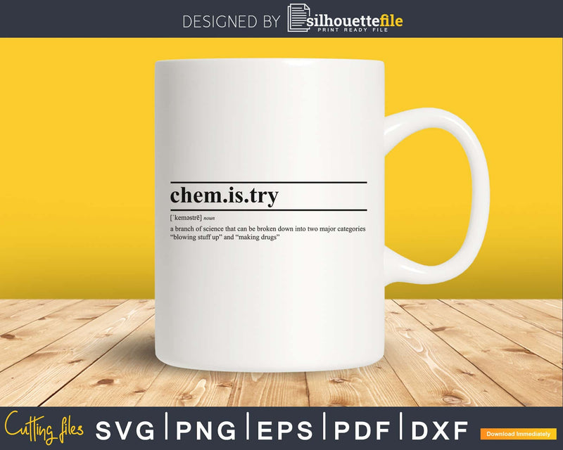 chemistry definition svg printable file