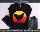 Chicken Retro Style cricut svg cut cutting file
