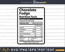Chocolate Fudge Nutrition Facts Funny Thanksgiving