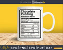 Chocolate Pudding Nutrition Facts Thanksgiving Christmas