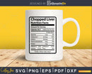 Chopped Liver Nutrition Facts Funny Thanksgiving Christmas