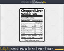 Chopped Liver Nutrition Facts Funny Thanksgiving Christmas
