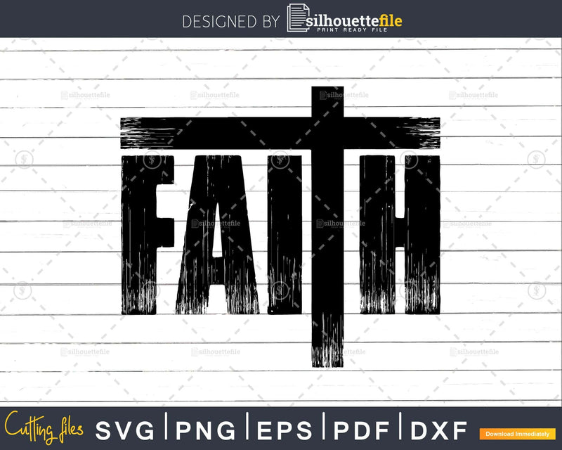 Christian Faith & Cross svg png dxf eps cricut digital file