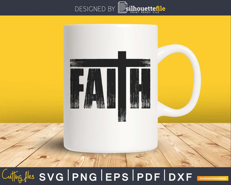 Christian Faith & Cross svg png dxf eps cricut digital file