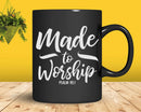 Christian Worship Leader Faith & Praise Psalm Verse Svg Png