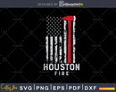 City of Houston Fire Department Texas Firefighter svg cut