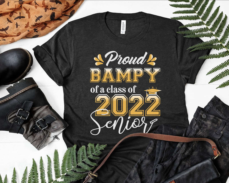 Class Of 2022 Proud Bampy A Senior Svg T-shirt Designs