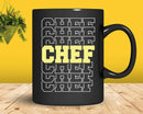 Classic Chef Typography Skilled Professional Cooking Svg