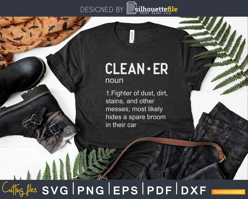 Cleaner Noun CleanUp Crew Professional House Humor Shirt