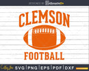 Clemson Football SC Vintage Varsity Style svg png dxf t