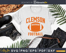 Clemson Football SC Vintage Varsity Style svg png dxf t